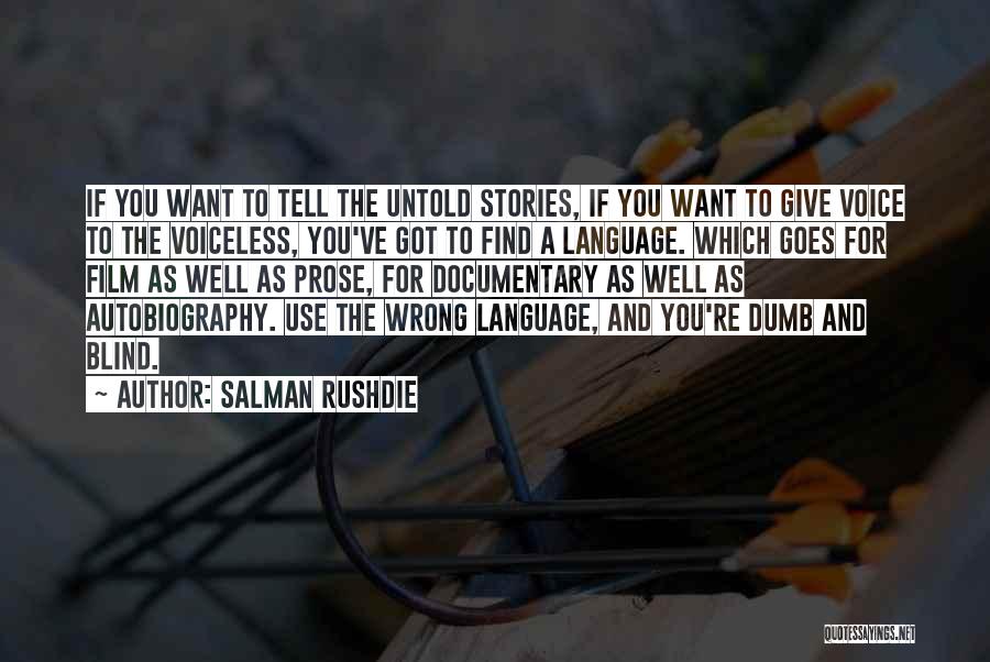 Voiceless Quotes By Salman Rushdie