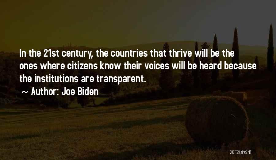 Voices Heard Quotes By Joe Biden