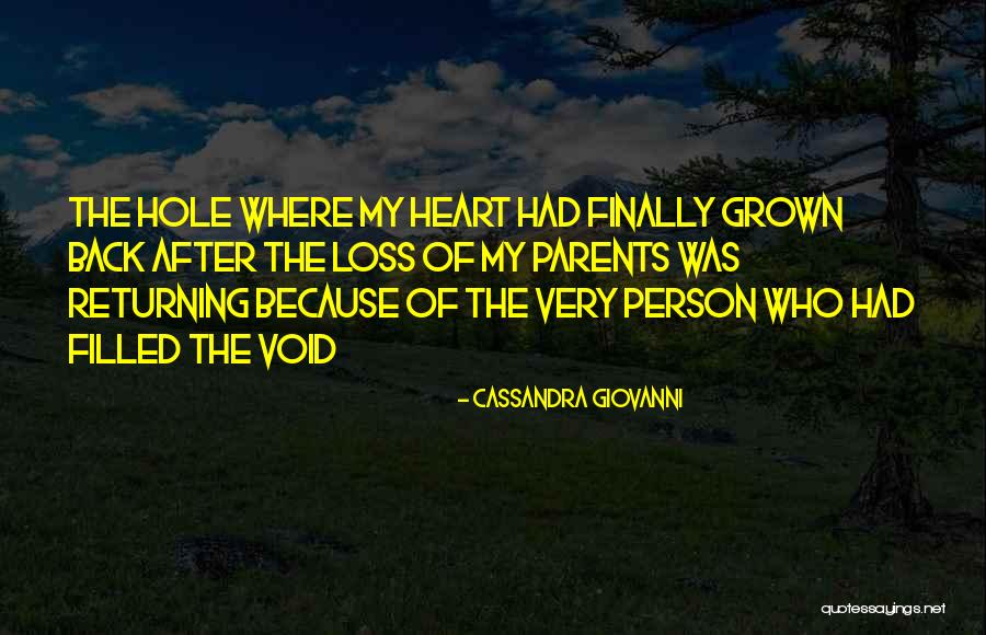 Void In My Heart Quotes By Cassandra Giovanni Void In My Heart Quotes By Cassandra Giovanni