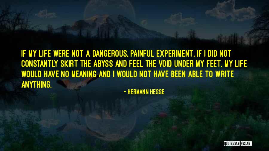 Void Life Quotes By Hermann Hesse