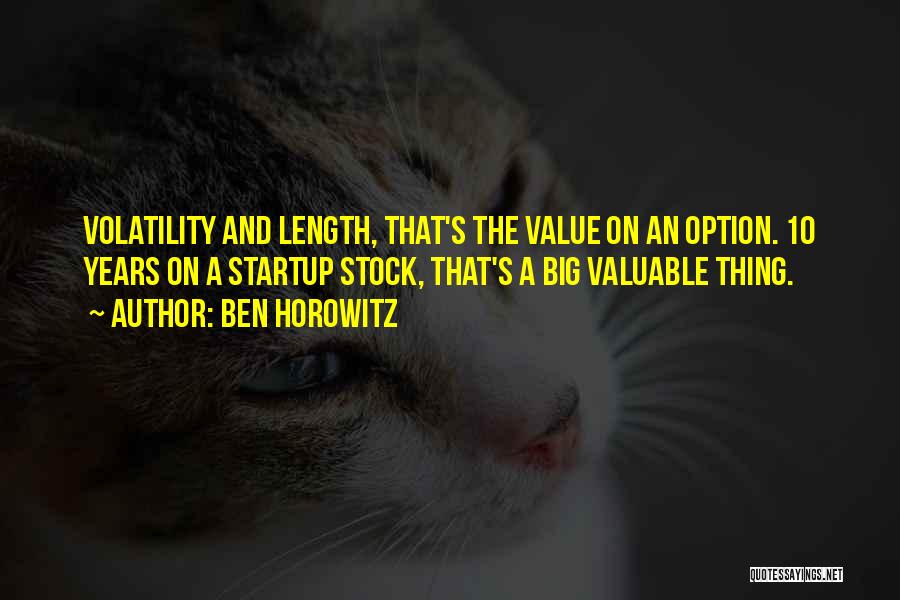 Volatility Quotes By Ben Horowitz