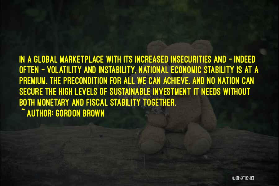 Volatility Quotes By Gordon Brown