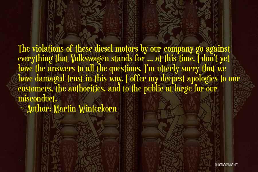 Volkswagen Quotes By Martin Winterkorn