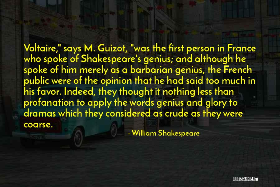 Voltaire In French Quotes By William Shakespeare Voltaire In French Quotes By William Shakespeare