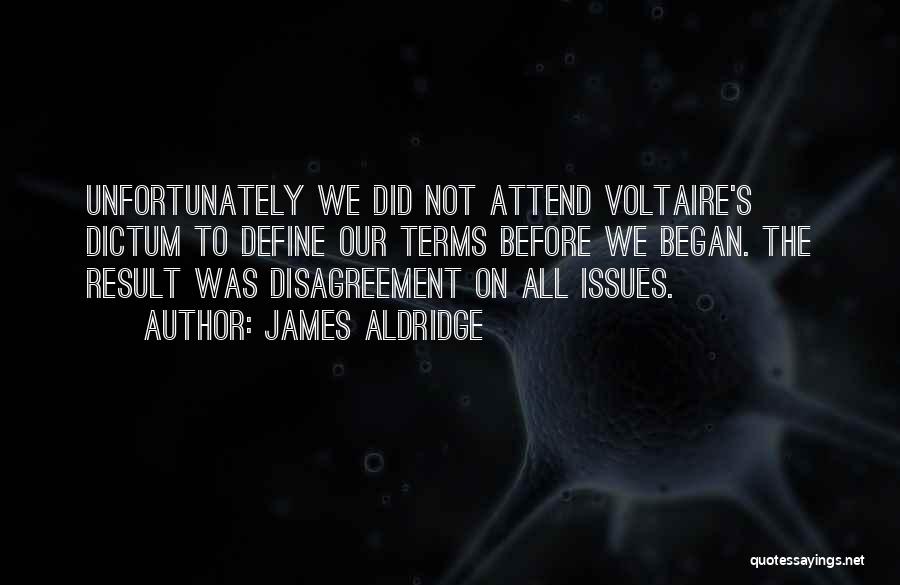 Voltaire's Quotes By James Aldridge