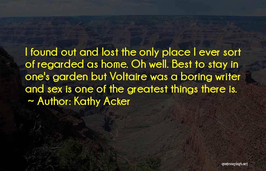 Voltaire's Quotes By Kathy Acker