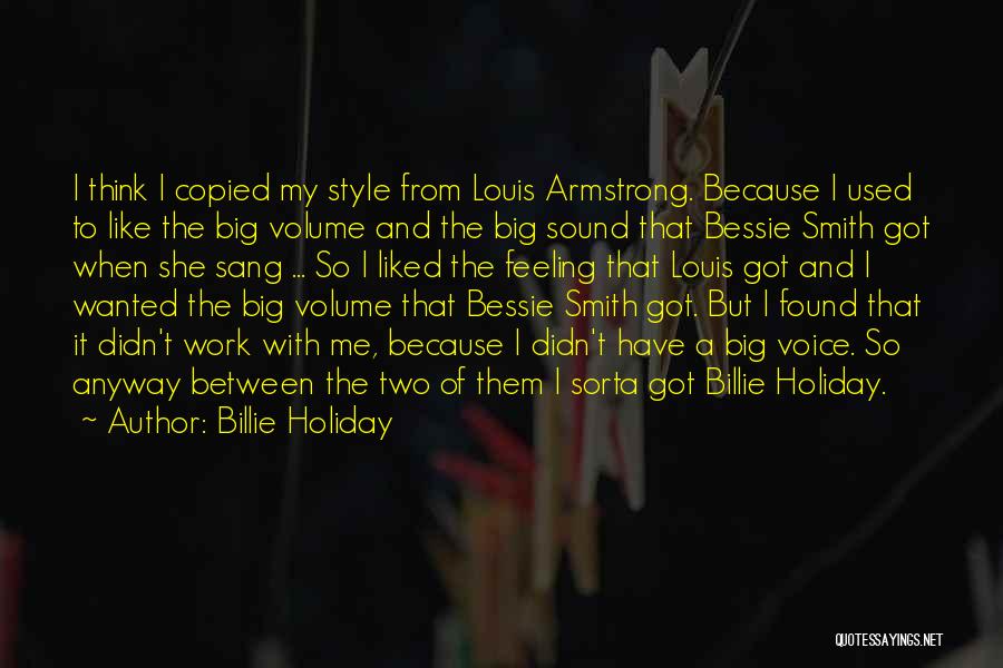 Volume Quotes By Billie Holiday