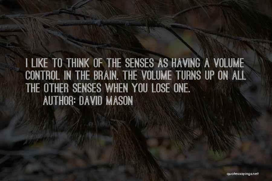 Volume Up Quotes By David Mason