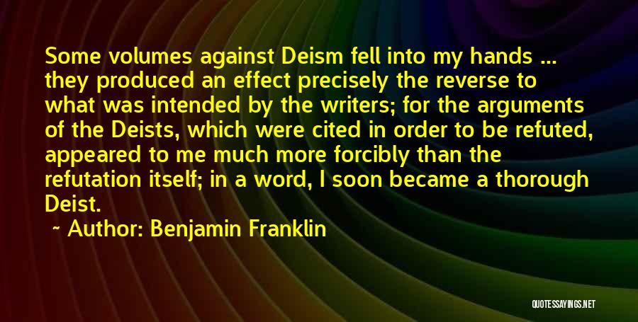 Volumes Quotes By Benjamin Franklin