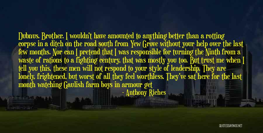 Volun Quotes By Anthony Riches Volun Quotes By Anthony Riches