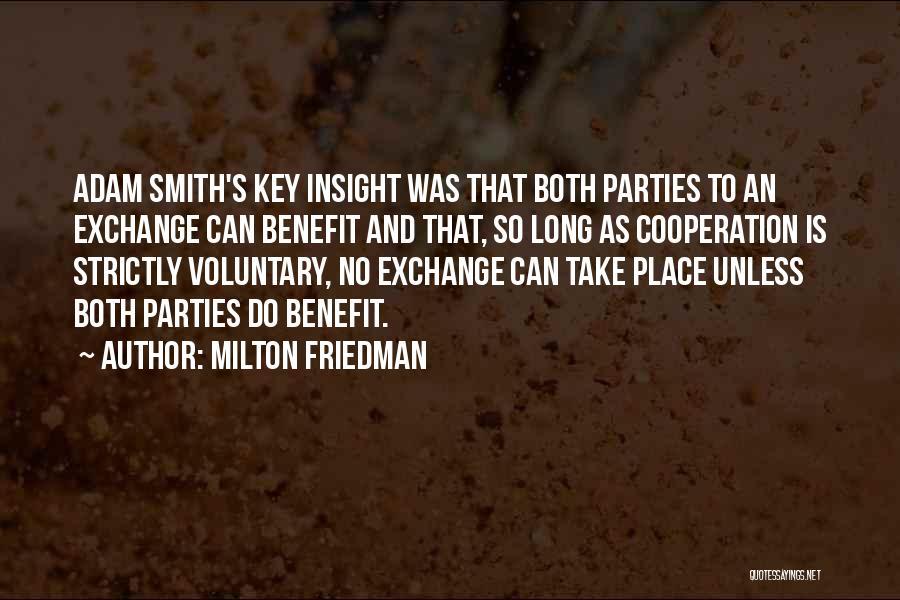 Voluntary Exchange Quotes By Milton Friedman