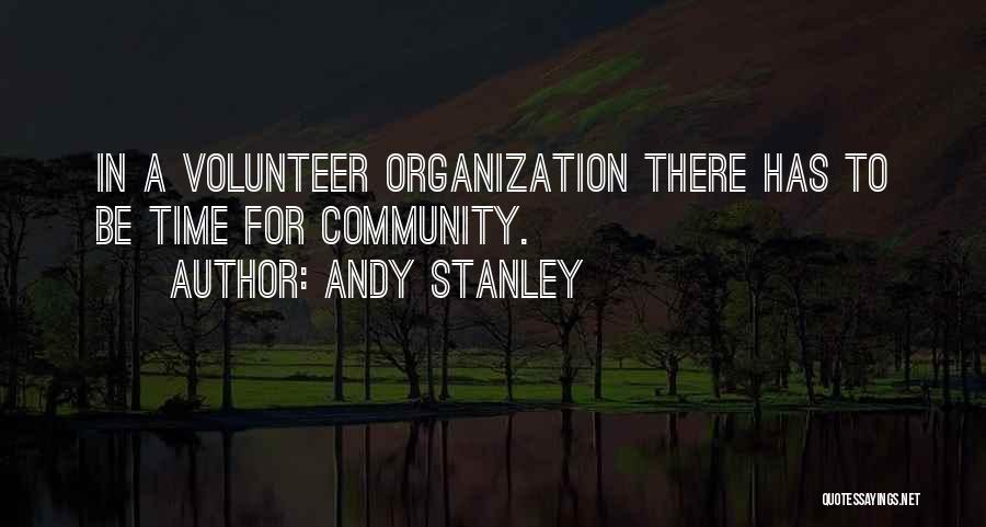 Volunteer Leadership Quotes By Andy Stanley