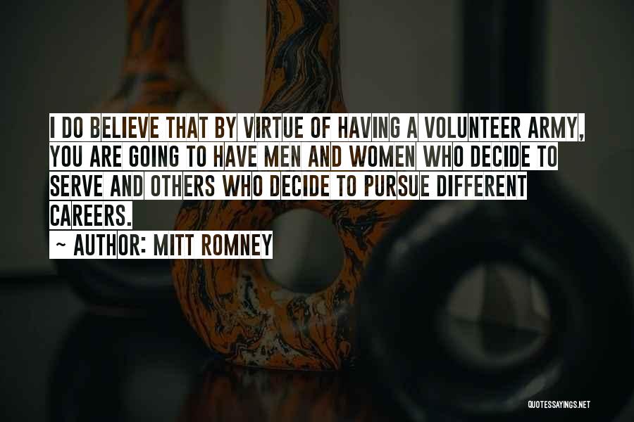 Volunteer Quotes By Mitt Romney