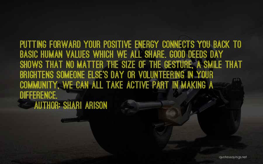 Volunteering And Making A Difference Quotes By Shari Arison