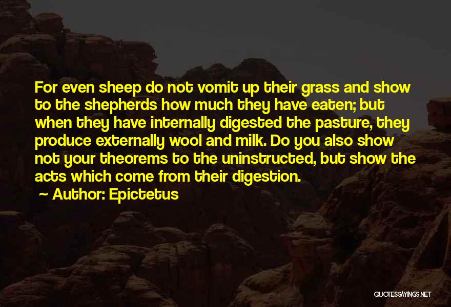 Vomit Quotes By Epictetus