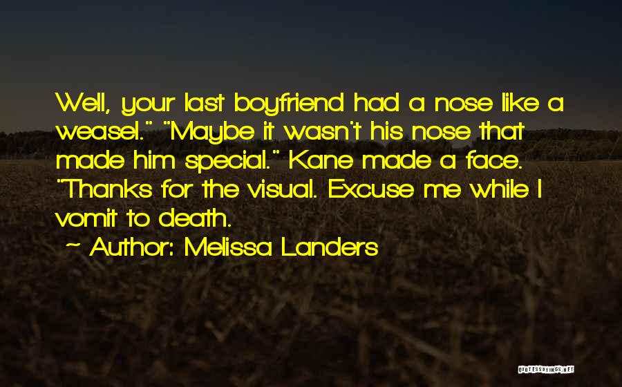 Vomit Quotes By Melissa Landers