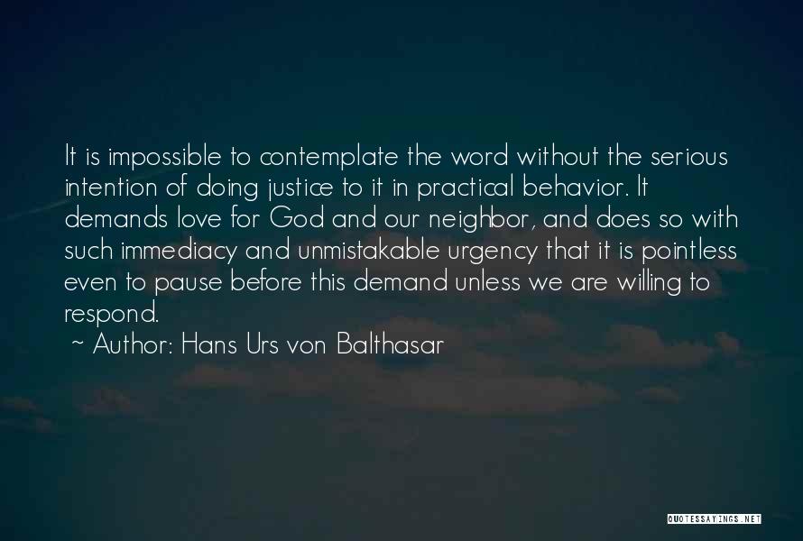 Von Balthasar Quotes By Hans Urs Von Balthasar