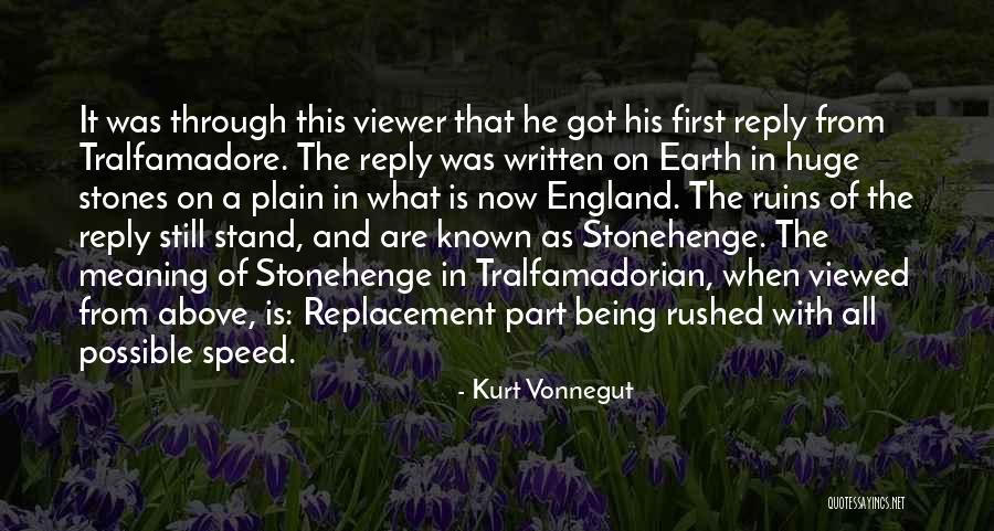 Vonnegut Tralfamadore Quotes By Kurt Vonnegut