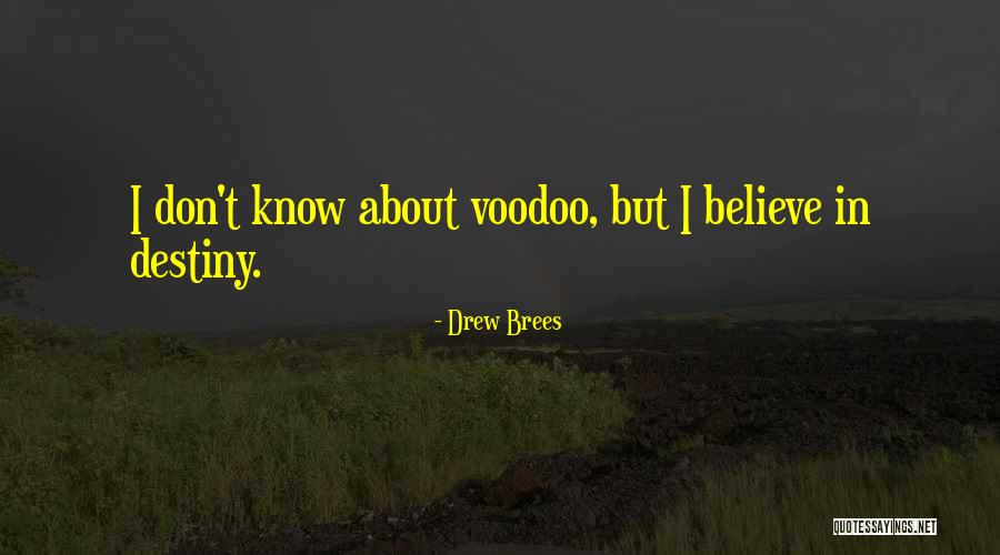 Voodoo Quotes By Drew Brees