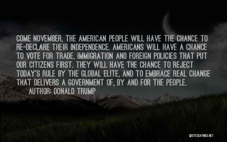 Vote For Change Quotes By Donald Trump