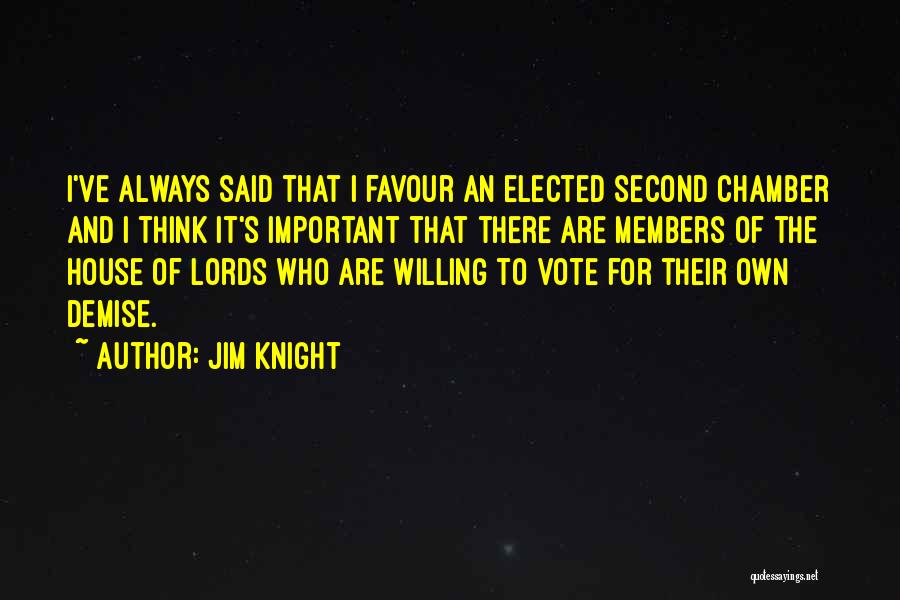 Vote Quotes By Jim Knight