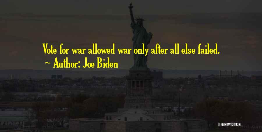 Vote Quotes By Joe Biden