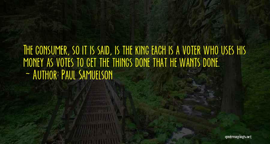 Voter Quotes By Paul Samuelson