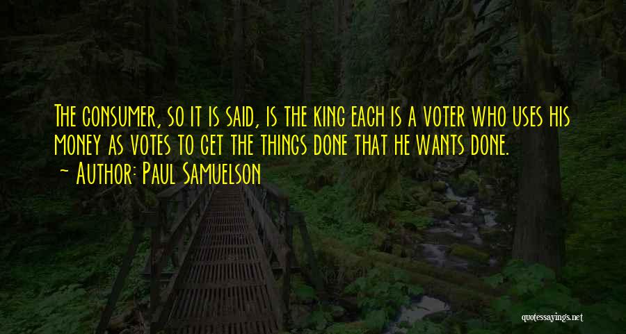 Votes Quotes By Paul Samuelson