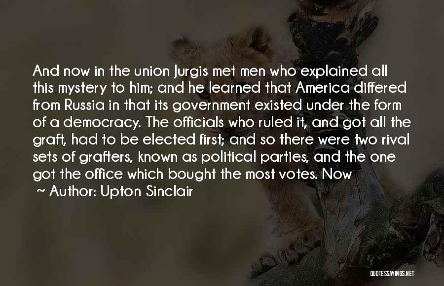 Votes Quotes By Upton Sinclair