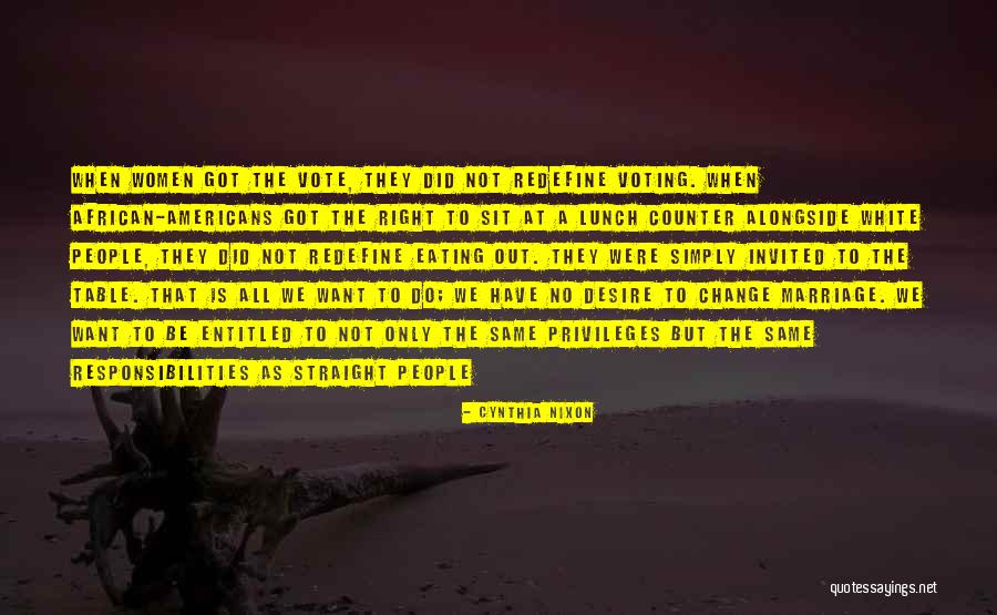 Voting And Change Quotes By Cynthia Nixon Voting And Change Quotes By Cynthia Nixon
