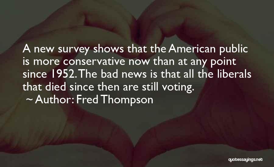 Voting Conservative Quotes By Fred Thompson