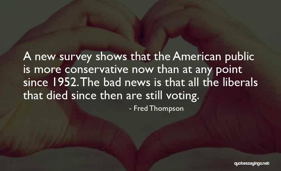 Voting Conservative Quotes By Fred Thompson