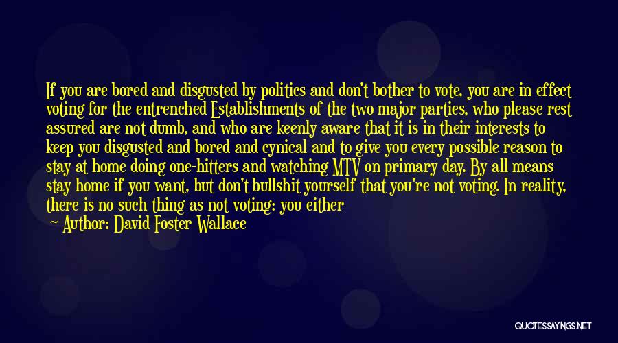 Voting Day Quotes By David Foster Wallace