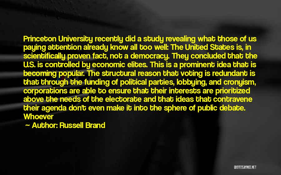 Voting In A Democracy Quotes By Russell Brand