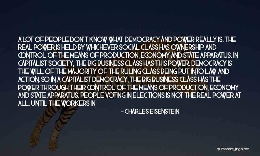 Voting In Elections Quotes By Charles Eisenstein