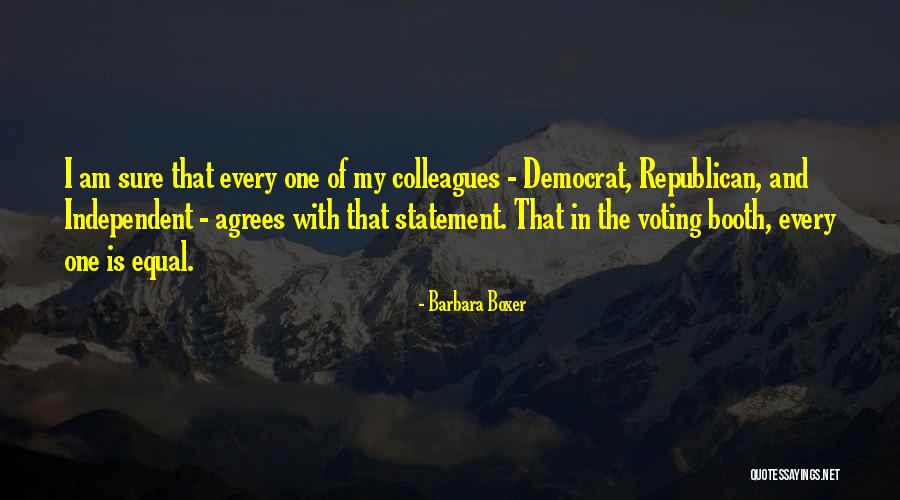 Voting Republican Quotes By Barbara Boxer