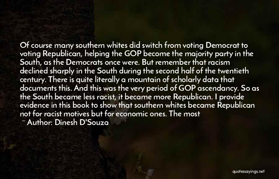 Voting Republican Quotes By Dinesh D'Souza