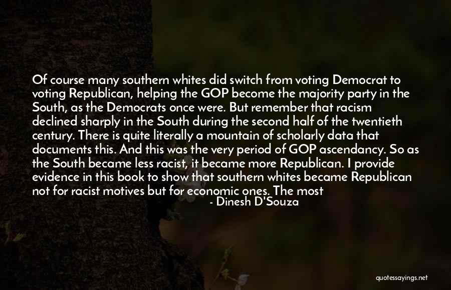 Voting Republican Quotes By Dinesh D'Souza