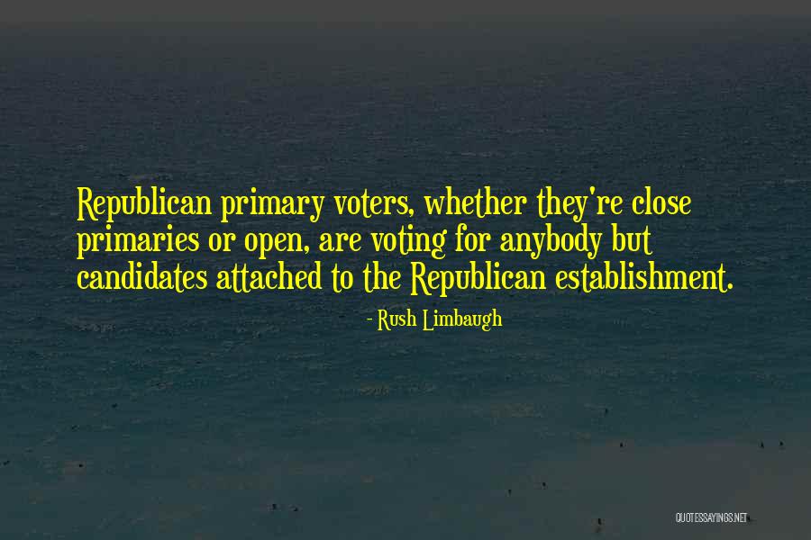 Voting Republican Quotes By Rush Limbaugh