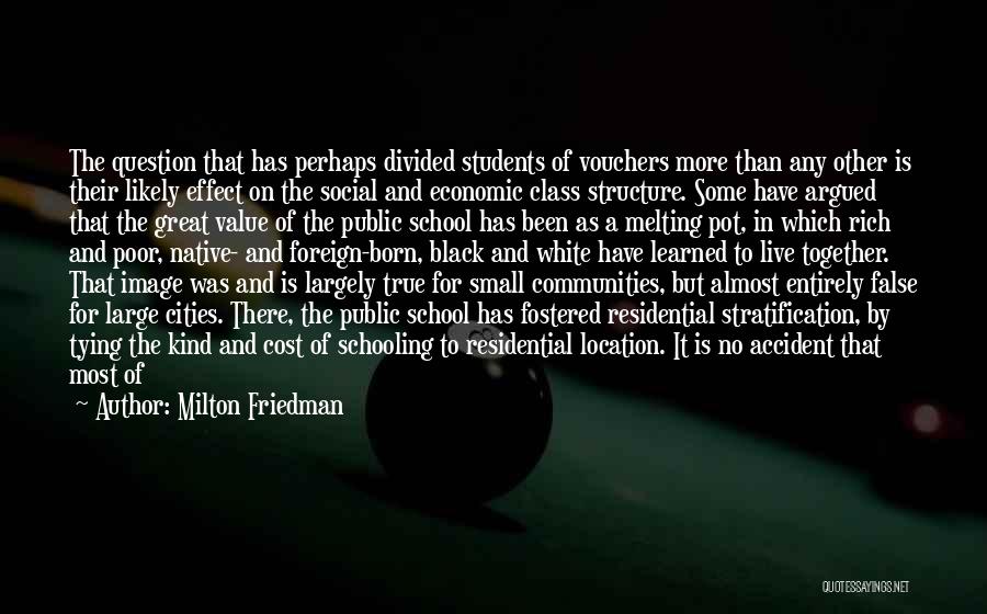 Vouchers Quotes By Milton Friedman
