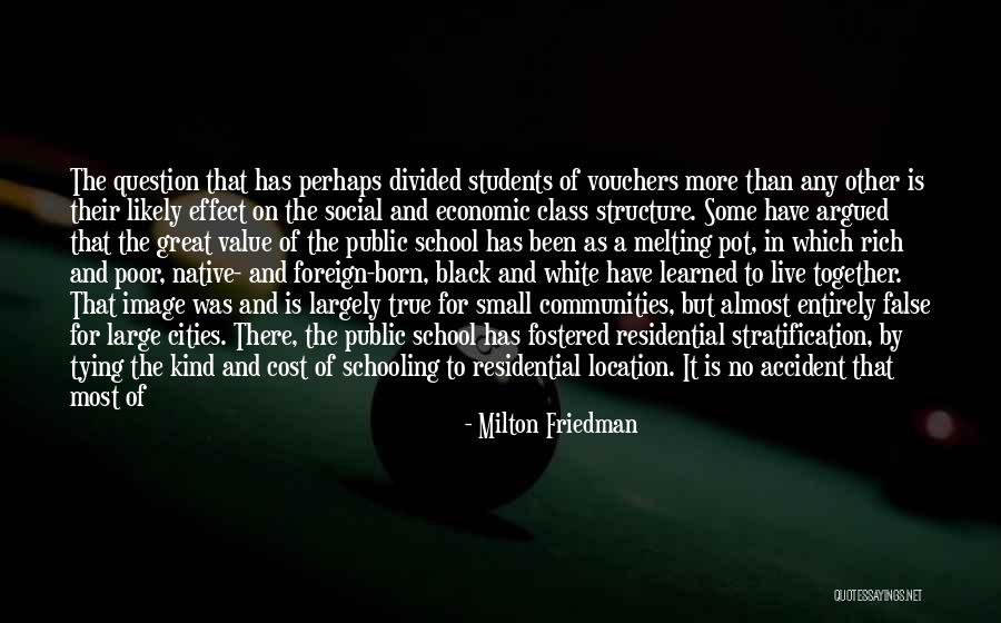 Vouchers Quotes By Milton Friedman