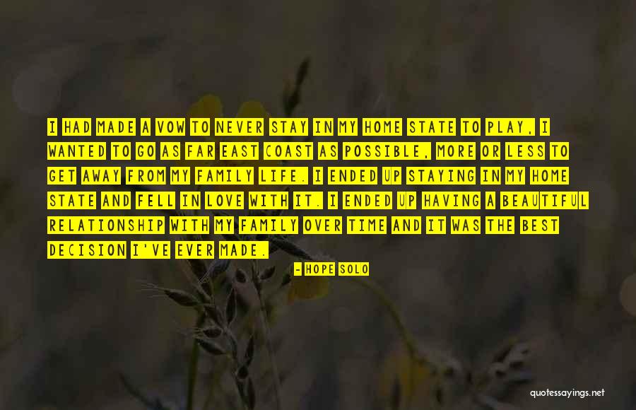 Vow Quotes By Hope Solo Vow Quotes By Hope Solo