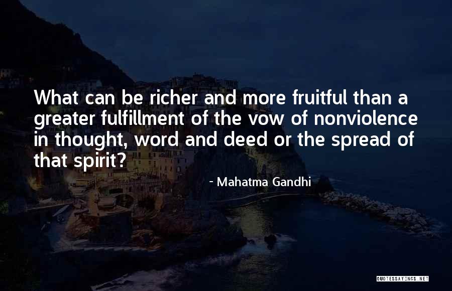 Vow Quotes By Mahatma Gandhi