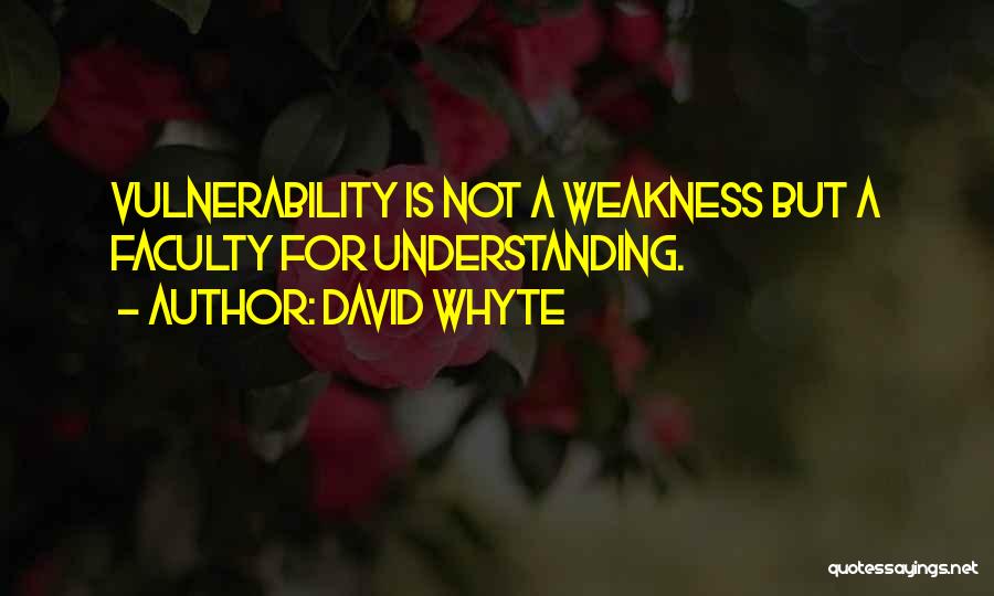 Vulnerability Weakness Quotes By David Whyte