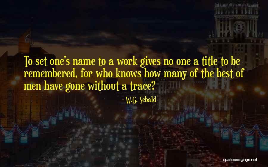 W.G. Sebald Quotes 1057348