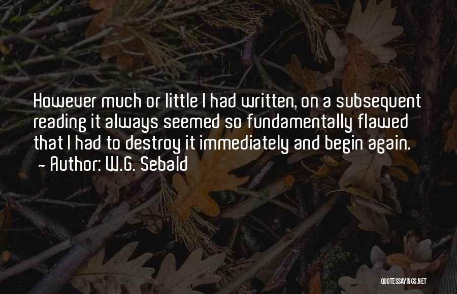 W.G. Sebald Quotes 1364255