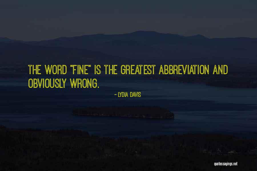 W O Abbreviation Quotes By Lydia Davis W O Abbreviation Quotes By Lydia Davis