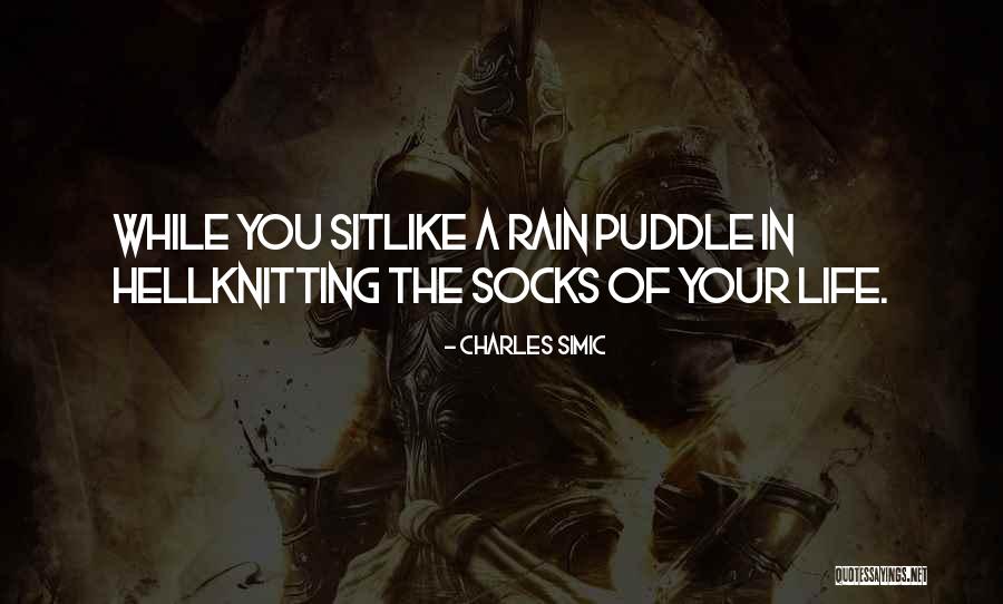 W T In Knitting Quotes By Charles Simic W T In Knitting Quotes By Charles Simic
