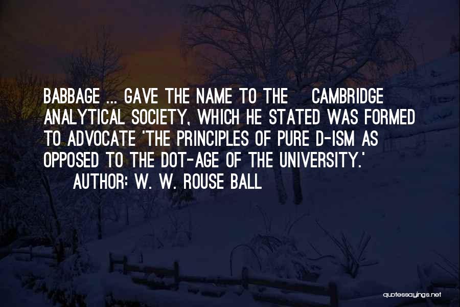 W. W. Rouse Ball Quotes 2064980