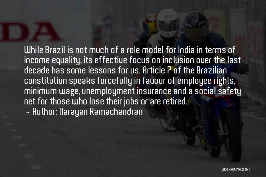 Wage Equality Quotes By Narayan Ramachandran